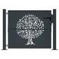 vidaXL Gartentor Anthrazit 105x105 cm Stahl Baum-Design vidaXL Gartentor Anthrazit 105x105 cm Stahl Baum-Design