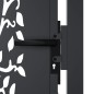 vidaXL Gartentor Anthrazit 105x105 cm Stahl Baum-Design vidaXL Gartentor Anthrazit 105x105 cm Stahl Baum-Design