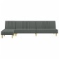 vidaXL Schlafsofa in L-Form Dunkelgrau 255x140x70 cm Stoff vidaXL Schlafsofa in L-Form Dunkelgrau 255x140x70 cm Stoff