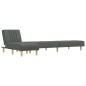 vidaXL Schlafsofa in L-Form Dunkelgrau 255x140x70 cm Stoff vidaXL Schlafsofa in L-Form Dunkelgrau 255x140x70 cm Stoff