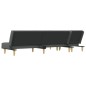 vidaXL Schlafsofa in L-Form Dunkelgrau 255x140x70 cm Stoff vidaXL Schlafsofa in L-Form Dunkelgrau 255x140x70 cm Stoff