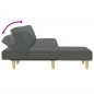 vidaXL Schlafsofa in L-Form Dunkelgrau 255x140x70 cm Stoff vidaXL Schlafsofa in L-Form Dunkelgrau 255x140x70 cm Stoff