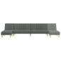 vidaXL Schlafsofa in L-Form Dunkelgrau 255x140x70 cm Stoff vidaXL Schlafsofa in L-Form Dunkelgrau 255x140x70 cm Stoff
