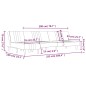 vidaXL Schlafsofa in L-Form Dunkelgrau 255x140x70 cm Stoff vidaXL Schlafsofa in L-Form Dunkelgrau 255x140x70 cm Stoff