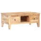 vidaXL Couchtisch 100x55x40 cm Raues Mangoholz vidaXL Couchtisch 100x55x40 cm Raues Mangoholz