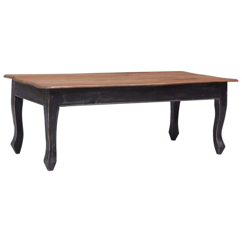 vidaXL Couchtisch Schwarz 120 x 60 x 45 cm Massivholz Mahagoni vidaXL Couchtisch Schwarz 120 x 60 x 45 cm Massivholz Mahagoni