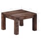 vidaXL Couchtisch 50×50×35 cm Massivholz Mango vidaXL Couchtisch 50×50×35 cm Massivholz Mango