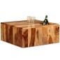 vidaXL Couchtisch Massivholz Palisander 70x70x30 cm vidaXL Couchtisch Massivholz Palisander 70x70x30 cm