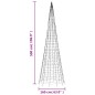 vidaXL LED-Weihnachtsbaum für Fahnenmast 1534 LEDs Warmweiß 500 cm vidaXL LED-Weihnachtsbaum für Fahnenmast 1534 LEDs Warmweiß 500 cm