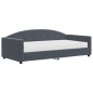vidaXL Tagesbett mit Matratze Dunkelgrau 100x200 cm Samt vidaXL Tagesbett mit Matratze Dunkelgrau 100x200 cm Samt