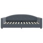 vidaXL Tagesbett mit Matratze Dunkelgrau 100x200 cm Samt vidaXL Tagesbett mit Matratze Dunkelgrau 100x200 cm Samt