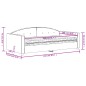 vidaXL Tagesbett mit Matratze Dunkelgrau 100x200 cm Samt vidaXL Tagesbett mit Matratze Dunkelgrau 100x200 cm Samt