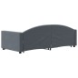 vidaXL Tagesbett Ausziehbar Dunkelgrau 90x200 cm Samt vidaXL Tagesbett Ausziehbar Dunkelgrau 90x200 cm Samt