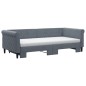 vidaXL Tagesbett Ausziehbar mit Matratzen Dunkelgrau 90x200 cm Samt vidaXL Tagesbett Ausziehbar mit Matratzen Dunkelgrau 90x200 cm Samt