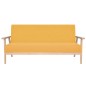 vidaXL Sofagarnitur 3-tlg. Stoff Gelb vidaXL Sofagarnitur 3-tlg. Stoff Gelb