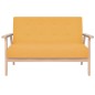 vidaXL Sofagarnitur 3-tlg. Stoff Gelb vidaXL Sofagarnitur 3-tlg. Stoff Gelb