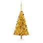 Künstlicher Weihnachtsbaum mit LEDs & Kugeln Golden 120 cm PET Künstlicher Weihnachtsbaum mit LEDs & Kugeln Golden 120 cm PET