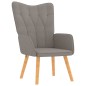 vidaXL Relaxsessel mit Hocker Taupe Stoff vidaXL Relaxsessel mit Hocker Taupe Stoff