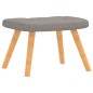 vidaXL Relaxsessel mit Hocker Taupe Stoff vidaXL Relaxsessel mit Hocker Taupe Stoff
