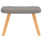vidaXL Relaxsessel mit Hocker Taupe Stoff vidaXL Relaxsessel mit Hocker Taupe Stoff