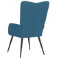 vidaXL Relaxsessel Blau Samt vidaXL Relaxsessel Blau Samt