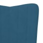 vidaXL Relaxsessel Blau Samt vidaXL Relaxsessel Blau Samt