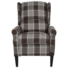 vidaXL Relaxsessel Verstellbar Braun Stoff