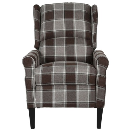 vidaXL Relaxsessel Verstellbar Braun Stoff