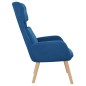 vidaXL Relaxsessel Blau Samt vidaXL Relaxsessel Blau Samt