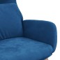 vidaXL Relaxsessel Blau Samt vidaXL Relaxsessel Blau Samt