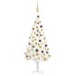 vidaXL Künstlicher Weihnachtsbaum mit Beleuchtung & Kugeln Weiß 120 cm vidaXL Künstlicher Weihnachtsbaum mit Beleuchtung & Kugeln Weiß 120 cm