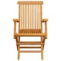 vidaXL Gartenstühle mit Weinroten Kissen 3 Stk. Massivholz Teak vidaXL Gartenstühle mit Weinroten Kissen 3 Stk. Massivholz Teak