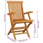 vidaXL Gartenstühle mit Roten Kissen 2 Stk. Massivholz Teak vidaXL Gartenstühle mit Roten Kissen 2 Stk. Massivholz Teak