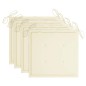 vidaXL Gartenstühle mit Creme Kissen 3 Stk. Massivholz Teak vidaXL Gartenstühle mit Creme Kissen 3 Stk. Massivholz Teak