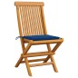 vidaXL Gartenstühle mit Königsblauen Kissen 6 Stk. Massivholz Teak vidaXL Gartenstühle mit Königsblauen Kissen 6 Stk. Massivholz Teak