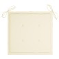 vidaXL Gartenstühle mit Creme Kissen 8 Stk. Massivholz Teak vidaXL Gartenstühle mit Creme Kissen 8 Stk. Massivholz Teak