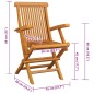 vidaXL Gartenstühle mit Hellgrünen Kissen 8 Stk. Massivholz Teak vidaXL Gartenstühle mit Hellgrünen Kissen 8 Stk. Massivholz Teak