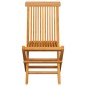 vidaXL Gartenstühle mit Hellgrünen Kissen 8 Stk. Massivholz Teak vidaXL Gartenstühle mit Hellgrünen Kissen 8 Stk. Massivholz Teak