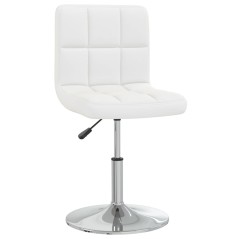 vidaXL Esszimmerstühle 6 Stk. Weiß Kunstleder