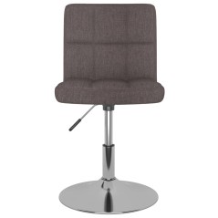 vidaXL Esszimmerstuhl Drehbar Taupe Stoff