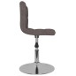 vidaXL Esszimmerstuhl Drehbar Taupe Stoff vidaXL Esszimmerstuhl Drehbar Taupe Stoff