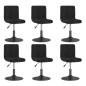 vidaXL Esszimmerstühle 6 Stk. Drehbar Schwarz Samt vidaXL Esszimmerstühle 6 Stk. Drehbar Schwarz Samt