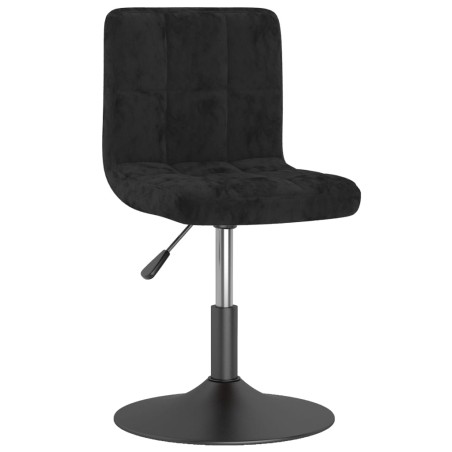 vidaXL Esszimmerstühle 6 Stk. Drehbar Schwarz Samt