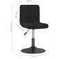 vidaXL Esszimmerstühle 6 Stk. Drehbar Schwarz Samt vidaXL Esszimmerstühle 6 Stk. Drehbar Schwarz Samt