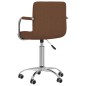 vidaXL Esszimmerstuhl Drehbar Braun Stoff vidaXL Esszimmerstuhl Drehbar Braun Stoff