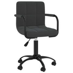 vidaXL Esszimmerstühle 6 Stk. Drehbar Schwarz Samt
