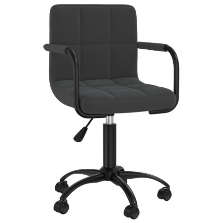 vidaXL Esszimmerstühle 6 Stk. Drehbar Schwarz Samt
