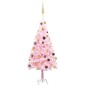 vidaXL Künstlicher Weihnachtsbaum mit Beleuchtung & Kugeln Rosa 120cm vidaXL Künstlicher Weihnachtsbaum mit Beleuchtung & Kugeln Rosa 120cm