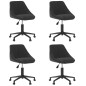 vidaXL Esszimmerstühle 4 Stk. Drehbar Schwarz Samt vidaXL Esszimmerstühle 4 Stk. Drehbar Schwarz Samt