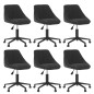 vidaXL Esszimmerstühle 6 Stk. Drehbar Schwarz Samt vidaXL Esszimmerstühle 6 Stk. Drehbar Schwarz Samt